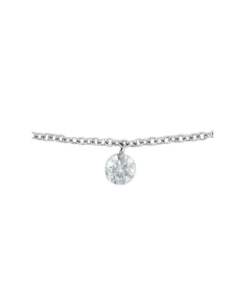 Pulseira ou Tornozeleira Cravejada em Ouro 14k com Diamantes Naturais