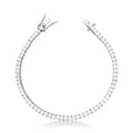 Pulseira de Prata 925 com Cristais Quadrados