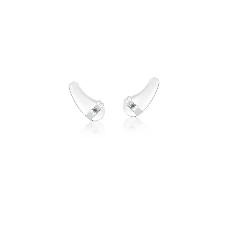 Kit Folheado a Ródio Tarraxa para Ear Cuff com Dez Pares