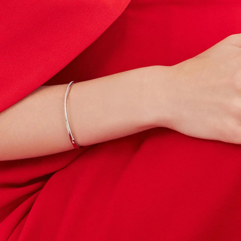 Bracelete de Prata 925 Uma Fileira em Zircônias