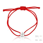Pulseira de Prata 925 Regulável com Pedra Moissanite 8mm