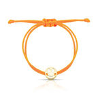 Pulseira de Prata 925 Banhada a Ouro Regulável Kids com Emoji Feliz