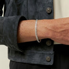 Pulseira de Prata 925 em Malha Groumet