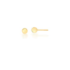Brinco Folheado a Ouro com Esfera Lisa