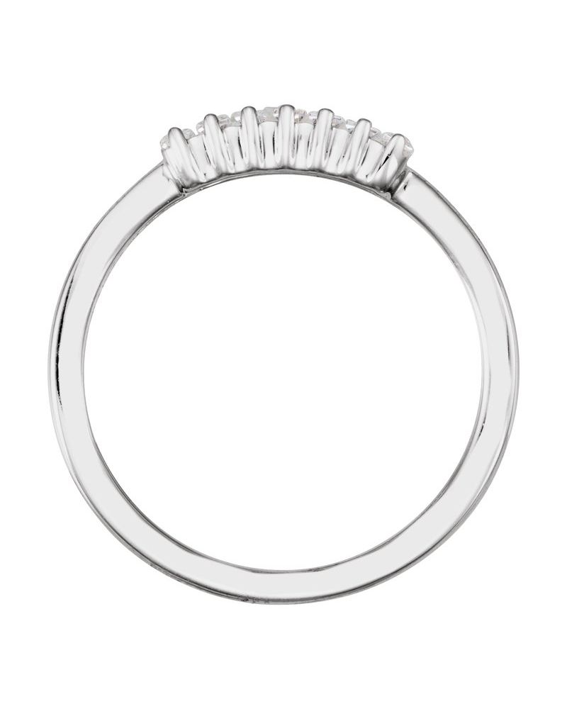 Anel Baguete em Ouro 14k com Diamantes de Laboratório