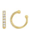 Ear Cuff Cravejado em Ouro 14k com Diamantes Naturais