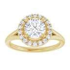 Halo com Aro Liso – Amarelo 14k – vista de cima
