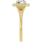 Halo com Aro Liso – Amarelo 14k – perfil