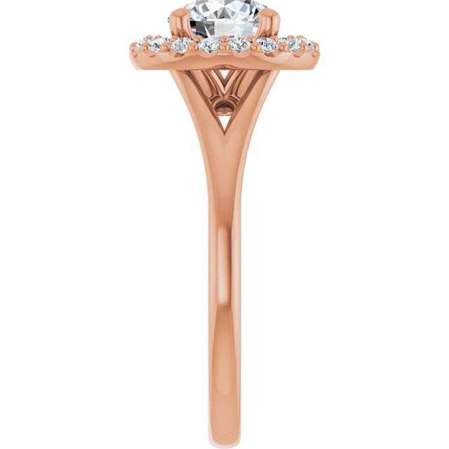 Halo com Aro Liso – Rosé 14k – perfil
