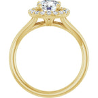Halo com Aro Liso – Amarelo 14k – vista frontal