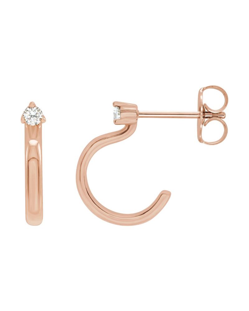 Brinco de Aro Cravejado em Ouro 14k com Diamantes Naturais – Modelo 11