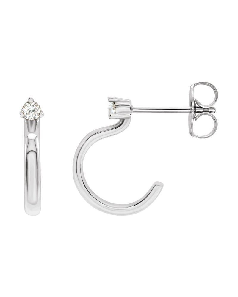 Brinco de Aro Cravejado em Ouro 14k com Diamantes Naturais – Modelo 11