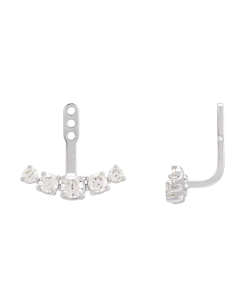 Jaqueta para Brinco Barra em Ouro 14k com Diamantes de Laboratório