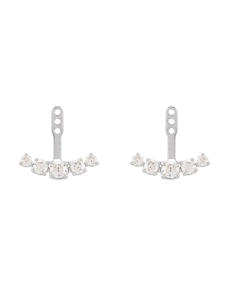 Jaqueta para Brinco Barra em Ouro 14k com Diamantes de Laboratório