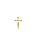 Pingente Cruz em Ouro 14k com Diamantes Naturais – Modelo 32