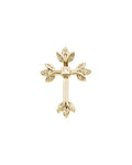 Pingente Cruz Cravejado em Ouro 14k com Diamantes Naturais – Modelo 24