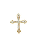 Pingente Cruz Cravejado em Ouro 14k com Diamantes Naturais – Modelo 30