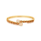 Bracelete Folheado a Ouro com Cristais Ovais