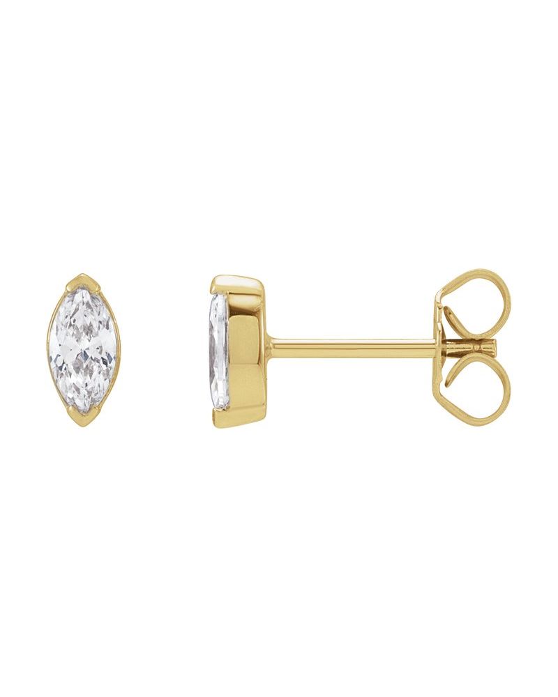 Brinco Ponto de Luz em Ouro 14k com Diamantes de Laboratório – Modelo 2