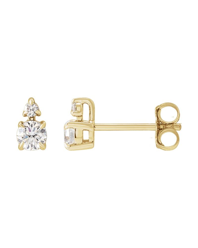 Brinco em Ouro 14k com Diamantes de Laboratório – Modelo 8