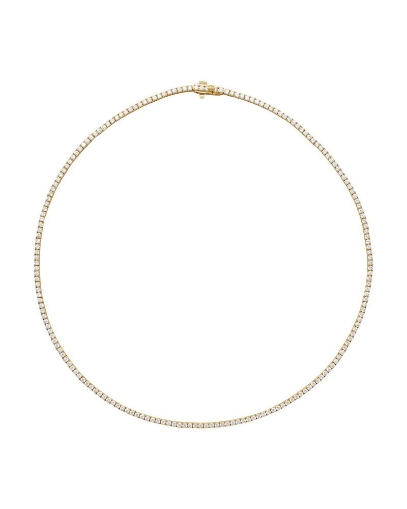 Colar Riviera em Ouro 14k com Diamantes de Laboratório