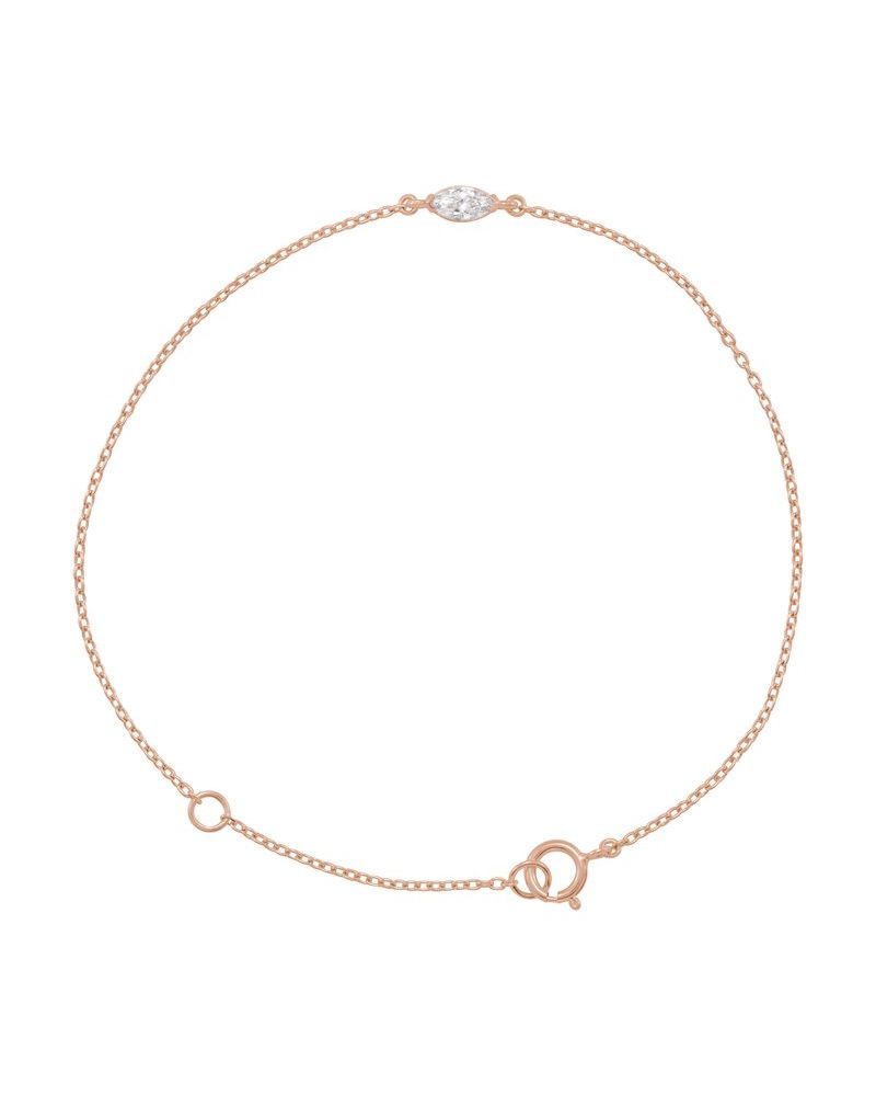 Pulseira em Ouro 14k com Diamantes de Laboratório