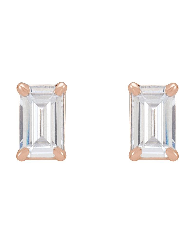 Brinco Ponto de Luz em Ouro 14k com Diamantes de Laboratório – Modelo 4