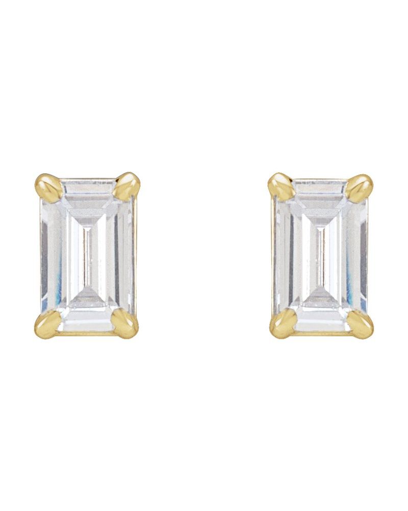 Brinco Ponto de Luz em Ouro 14k com Diamantes de Laboratório – Modelo 4