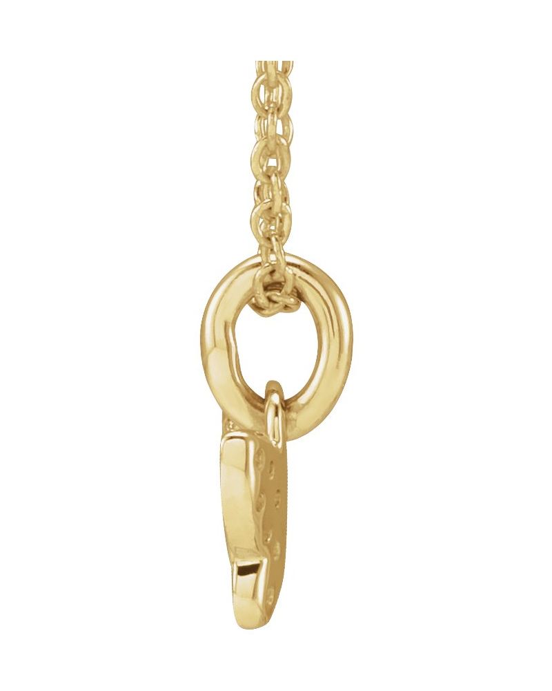 Colar Borboleta Infantil em Ouro 14k com Diamantes Naturais