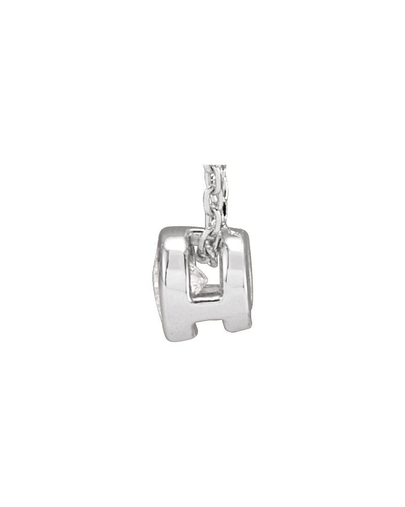 Colar Solitário com Cravação Bezel em Ouro 14k com Diamantes de Laboratório – Modelo 2