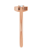 Anel Lua Crescente em Ouro 14k com Diamantes Naturais