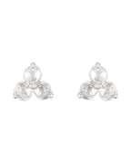 Brinco Trio em Ouro 14k com Diamantes Naturais – Branco 14k, 0,20 ct