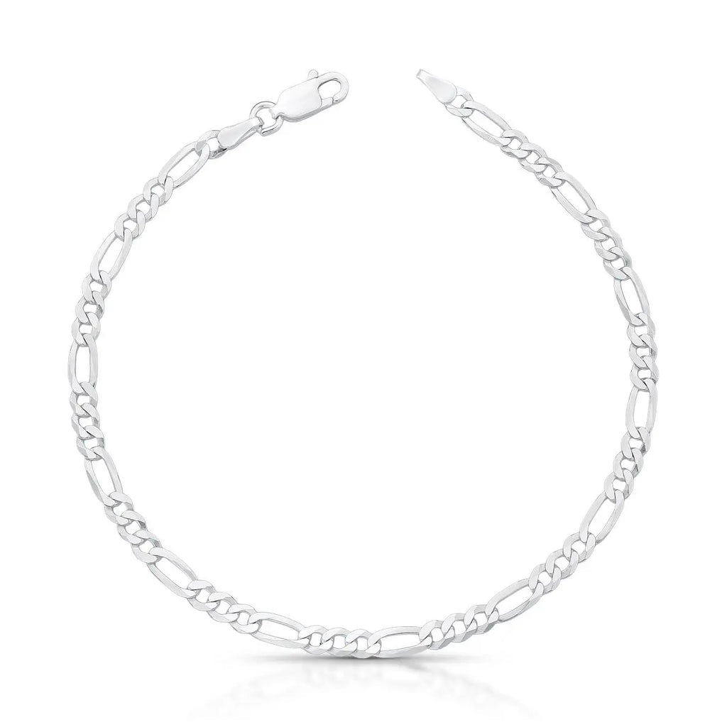 Pulseira de Prata 925 3 em 1 Malha Groumet