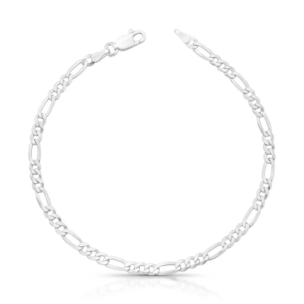 Pulseira de Prata 925 3 em 1 Malha Groumet
