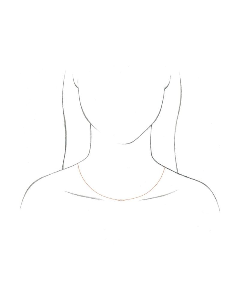 Colar em Ouro 14k com Diamantes de Laboratório – Modelo 4