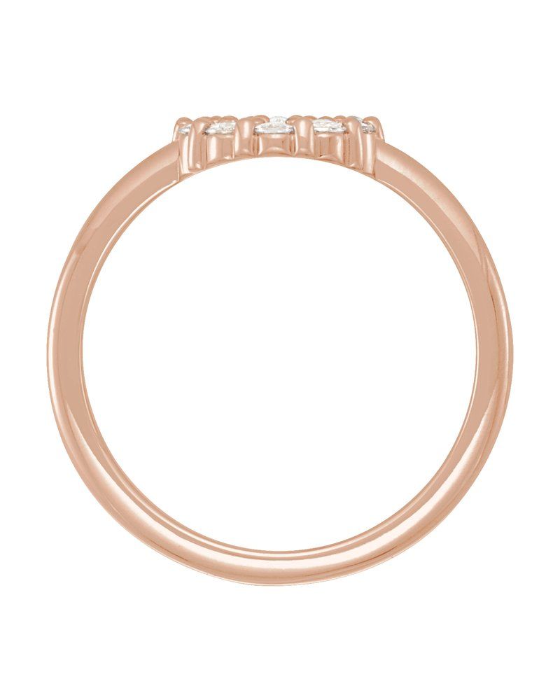 Anel Cabochão Halo em Ouro 14k com Diamantes Naturais