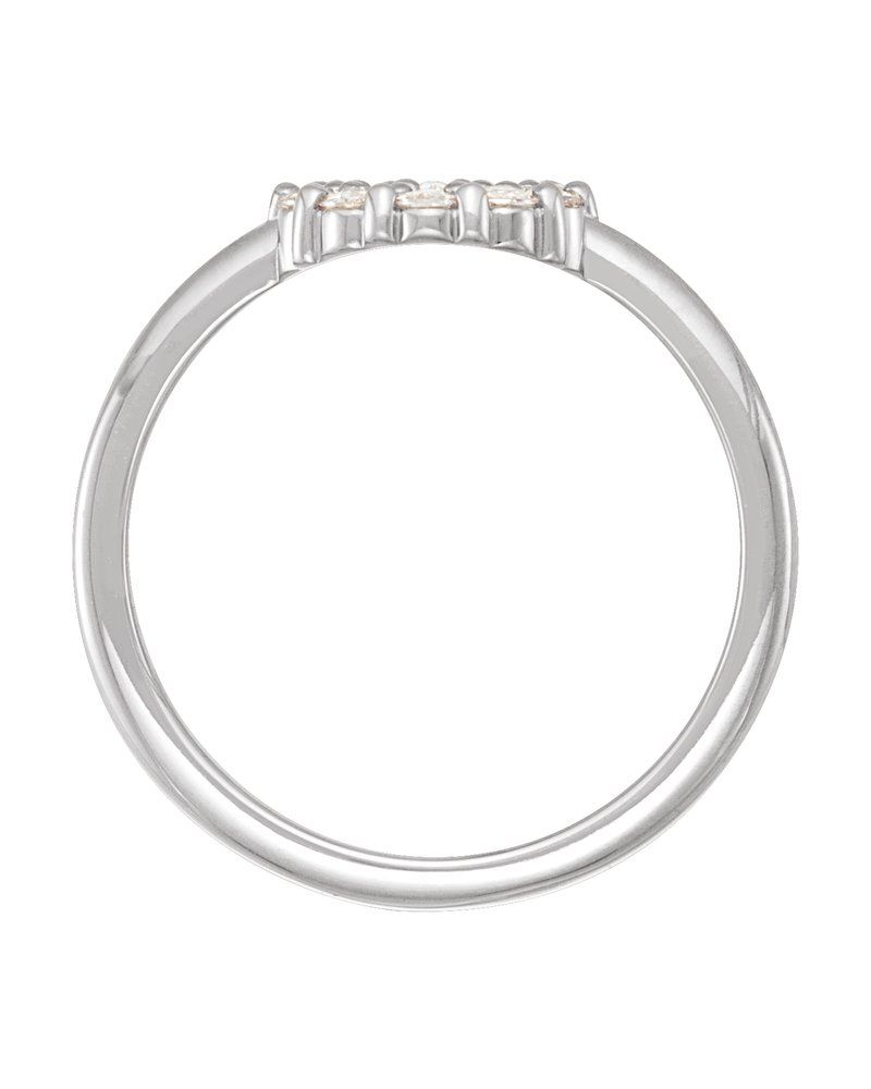 Anel Cabochão Halo em Ouro 14k com Diamantes Naturais