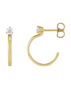 Brinco de Aro Cravejado em Ouro 14k com Diamantes Naturais – Modelo 11