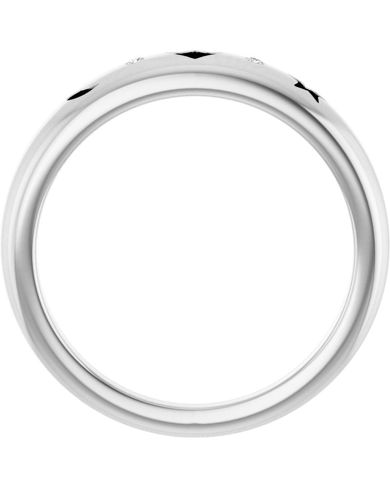 Anel Celestial Vazado Cravejado em Ouro 14k com Diamantes Naturais