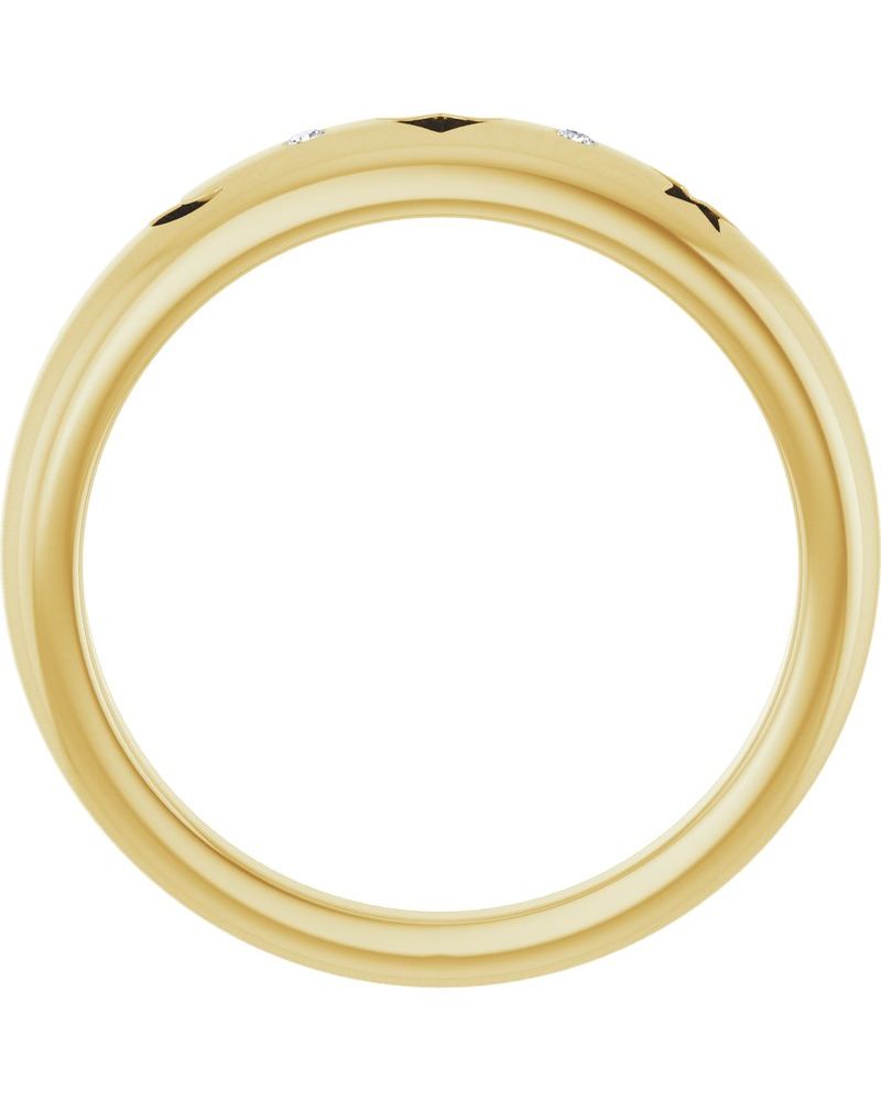 Anel Celestial Vazado Cravejado em Ouro 14k com Diamantes Naturais