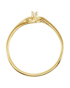 Anel Entrelaçado em Ouro 14k com Diamantes Naturais – Modelo 30