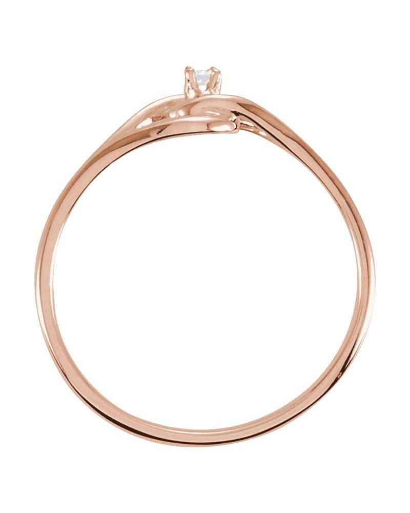 Anel Entrelaçado em Ouro 14k com Diamantes Naturais – Modelo 30