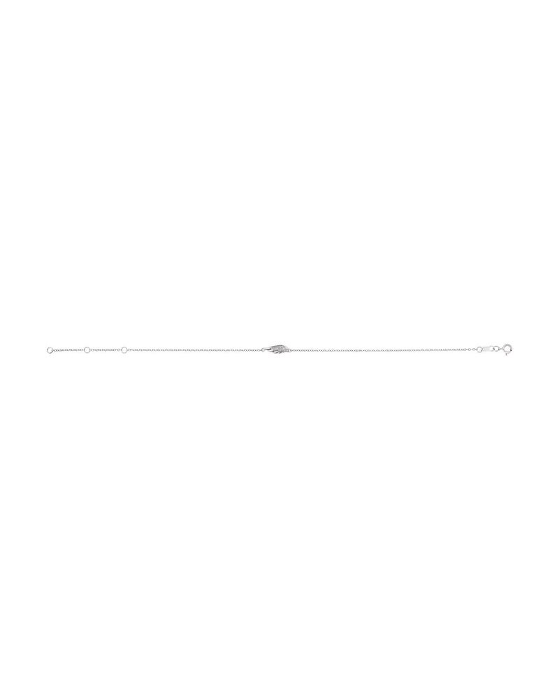 Pulseira Asa de Anjo em Ouro 14k com Diamantes Naturais