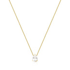 Conjunto Brinco e Colar com Pingente de Gota em Cristal