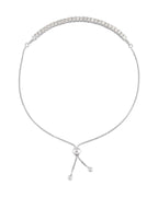 Pulseira Gravatinha Ajustável em Ouro 14k com Diamantes de Laboratório