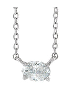 Colar Solitário em Ouro 14k com Diamantes de Laboratório – Modelo 4