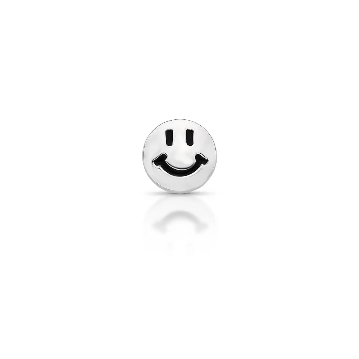 Pingente Folheado a Ródio Esteira Kids Emoji Feliz Esmaltado