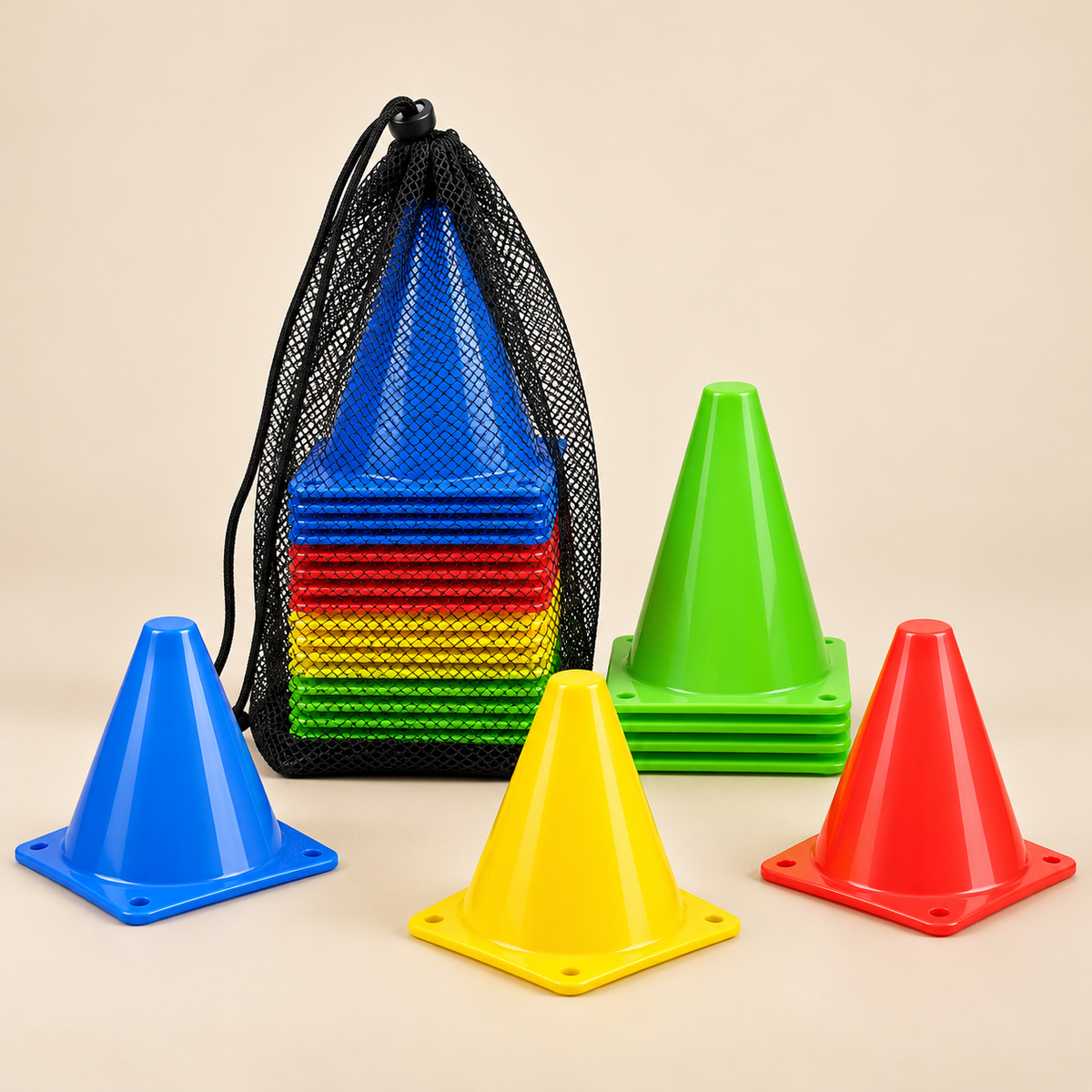 Kit 25 Cones Marcadores de Agilidade