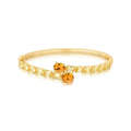 Bracelete Folheado a Ouro com Cristais Ovais