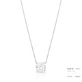 Colar de Prata 925 com Pedra Redonda Moissanite 10mm